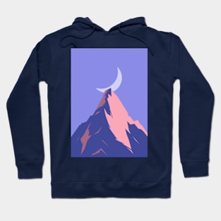 Dreamy Mountaintop Illustration Hoodie